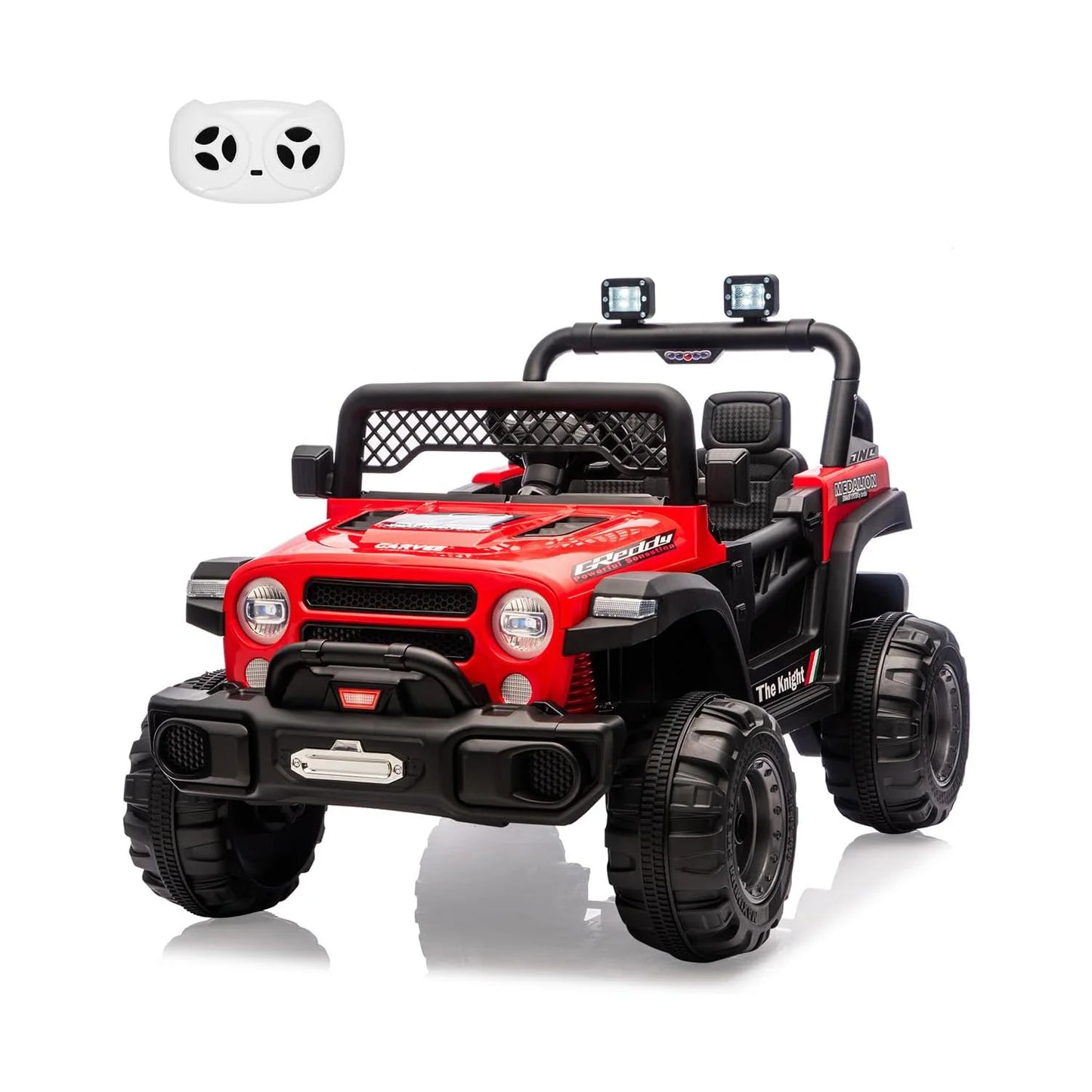 12V Kids Ride-On Jeep | 2 Seater, Parent Remote & LED Lights | Kids Rider