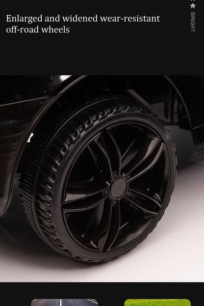 YOGOHALO 12V Big 4WD Kids Police Ride-On Car w/ Remote & Music | 1-Seater