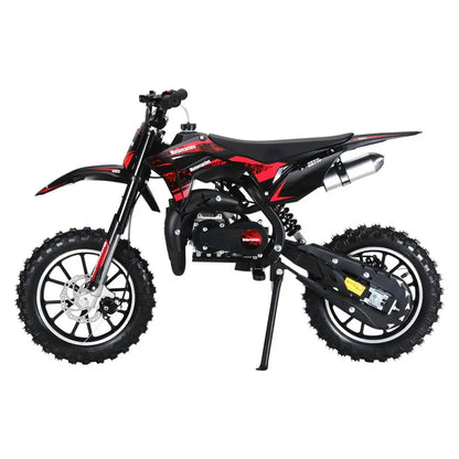 49cc Mini Kids Dirt Bike 2-Stroke Gas Motorcycle W/ Off-Rode Tire Up To 25 MPH