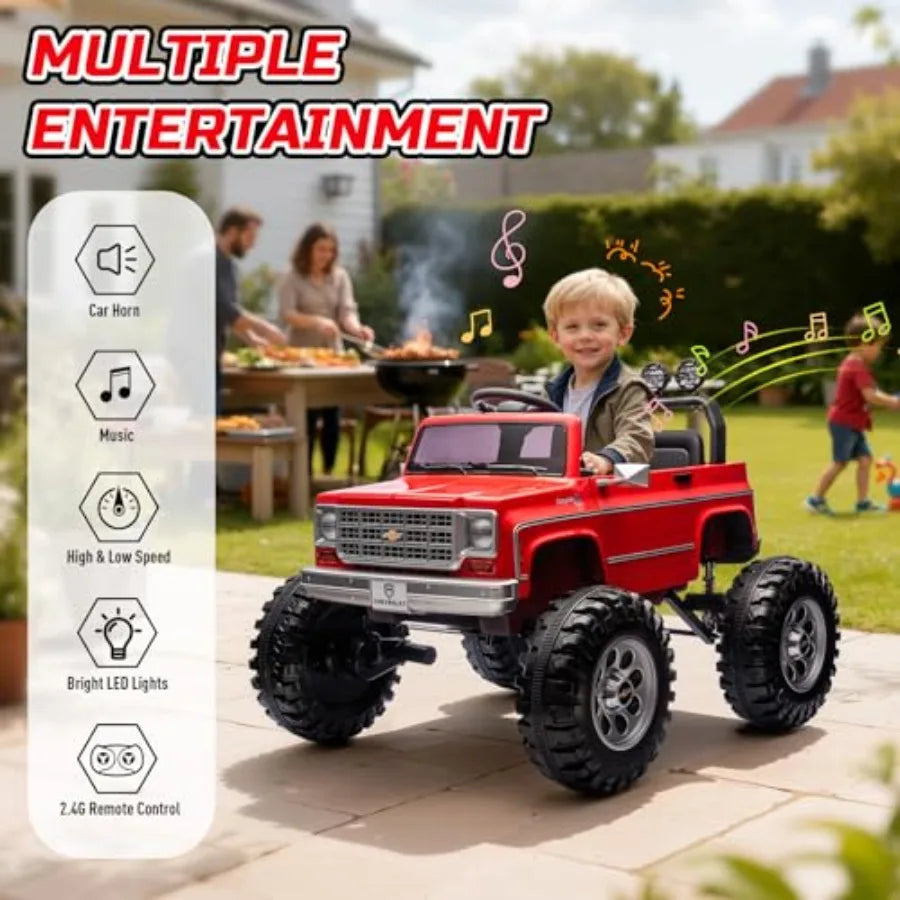 24V Kids Ride-On Truck Car w/ Steel Frame & Dual 200W Motors(Age: 3 to 10Y)