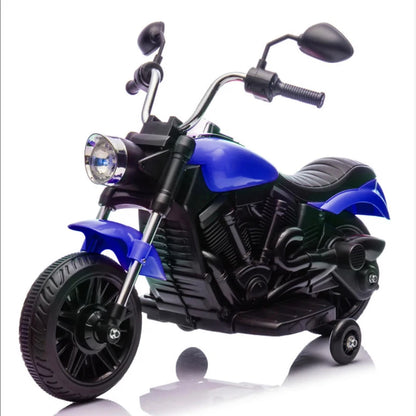12V Kids Motorcycle | 3-Wheel Ride on Motorcycle w/Detachable Training Wheels