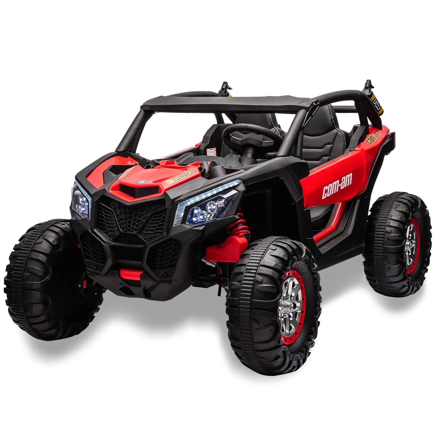 24V 4WD 2-Seater Can Am Maverick Ride On UTV for Kids | W/Remote Control Powerful Electric Vehicle & Leather Seats