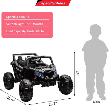 4V Kids Ride On Beach Buggy Car w/Remote Control - Off-Road Vehicle for Kids