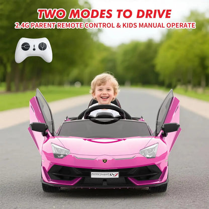 12V Lamborghini Aventador | Licensed Kids Ride on Car with Parent Control (Recommended Age - 3 to 8Years)