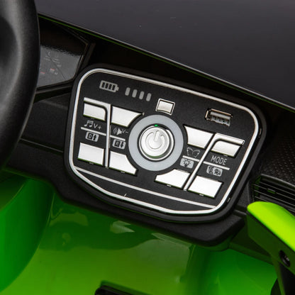 24V Licensed Lamborghini Huracan STO Kids Electric Ride-On Drift Car: 360° Spin