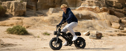ESKUTE V100 Electric Dirt Bike | 1500W Peak | 48V 13Ah | 28 MPH| 60-Mile Range | Kids Rider
