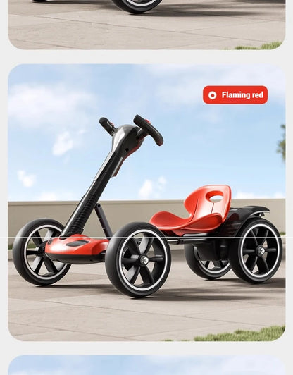 Battery Powered Kids Ride-On RC Kart | Remote Control & 4-Wheel Drive | Kids Rider(Age: 4-10Y)