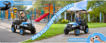 24V 4-Seater Ride On Golf Cart for Kids | 4WD (3-12 Years of Kids)