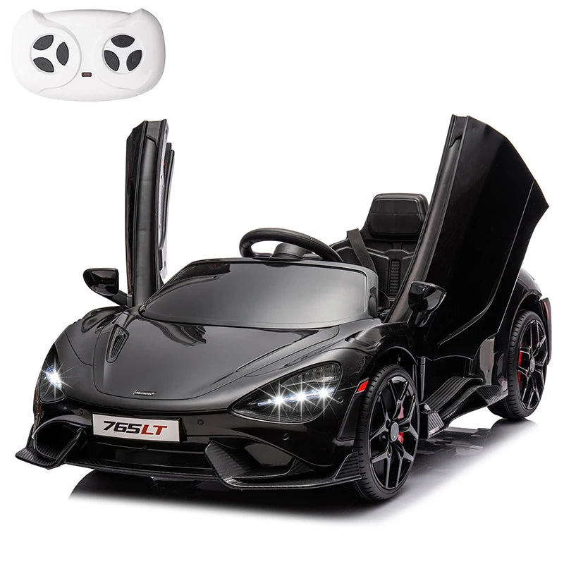 Licensed McLaren 765LT 12V Kids Ride-On Car w/ Hydraulic Doors