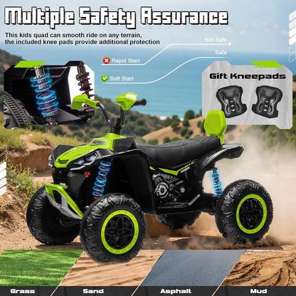 24V 4WD 2-Seater Ride-On ATV | 4×200W Motors | Kids Rider