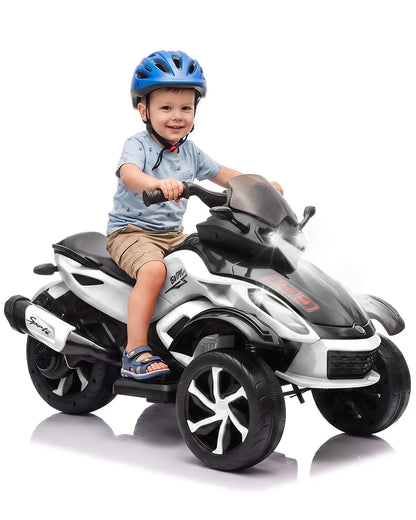 12V Electric Ride-On Tricycle | Dual Motor, Lights & Music | Kids Rider