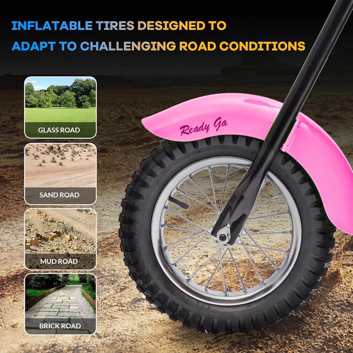 24V Electric Dirt Bike for Kids | 250W Motor | LED Lights with Leather Seats | Electric Motorcycle for Kids