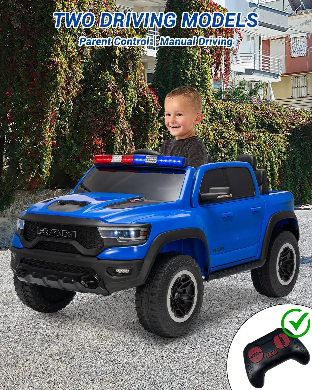 12V Kids Ride-On Car w/ Remote, Lights & Music | Kids Rider