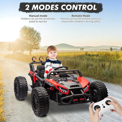 24V Electric Powered Kids Ride-On UTV with Remote & Suspension & LED Lights| Kids Rider