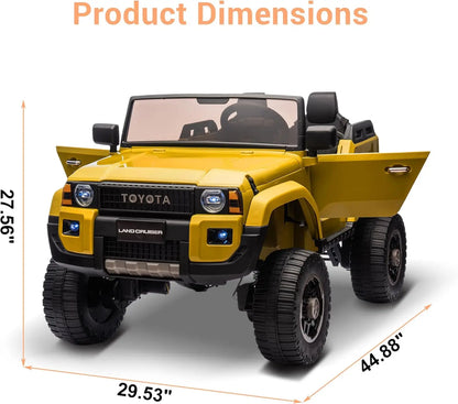 24V Toyota Land Cruiser 250 | 2-Seater Kids Ride-On Truck 4 Wheel Drive w/ Parent control | 4×100W Powerful Motors