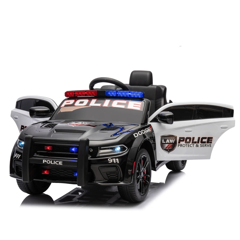 🚔 Dodge Charger 12V Kids Ride-On Police Car w/ Remote & Lights