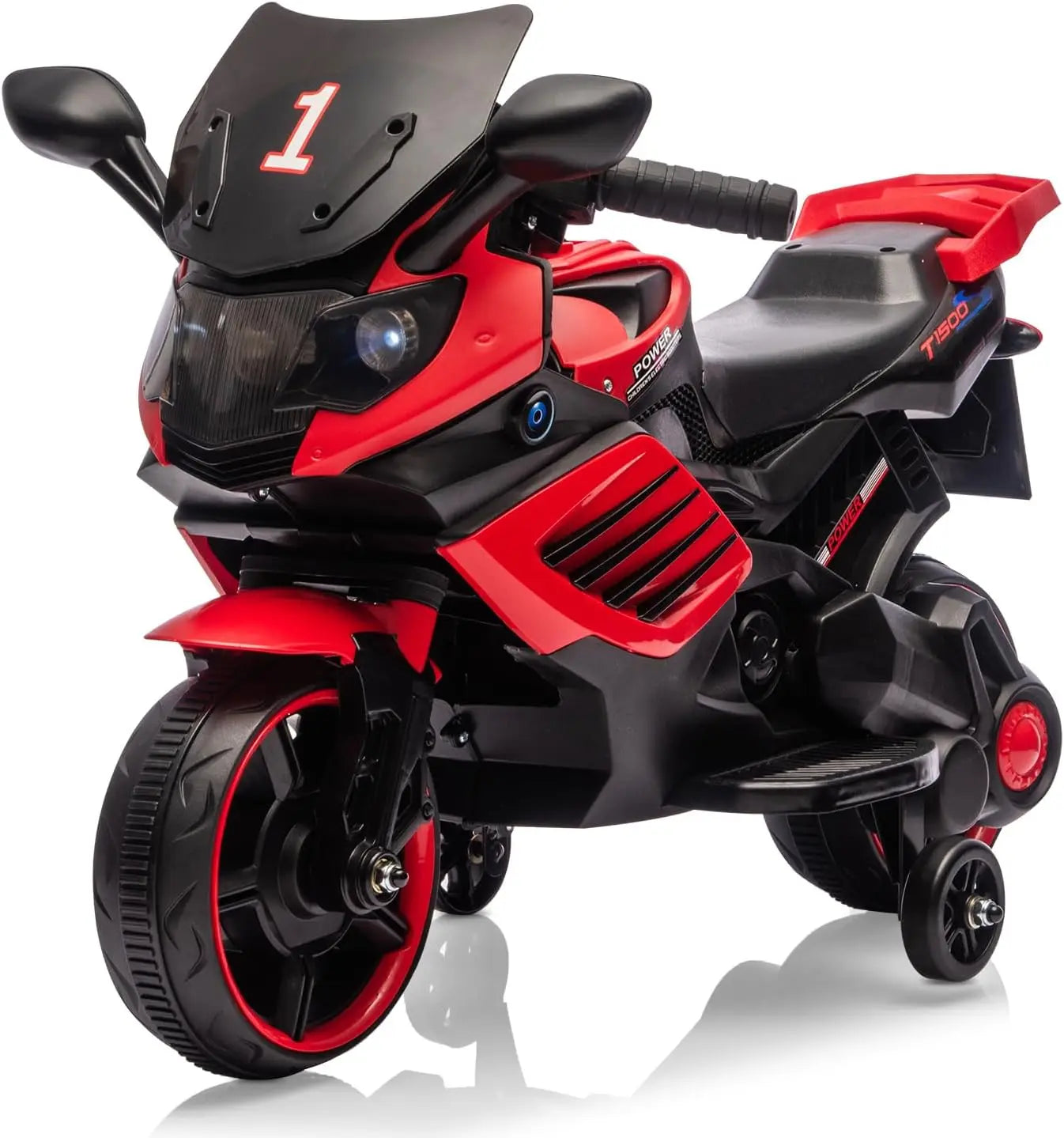6V Ride-On Motorcycle for Kids & Toddlers | Training Wheels & Music | Kids Rider