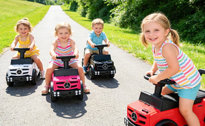 Mercedes-Benz Unimog Kids Push Car Ride-On Toy with Anti-Slip Wheels & Bumper Guards for Safety