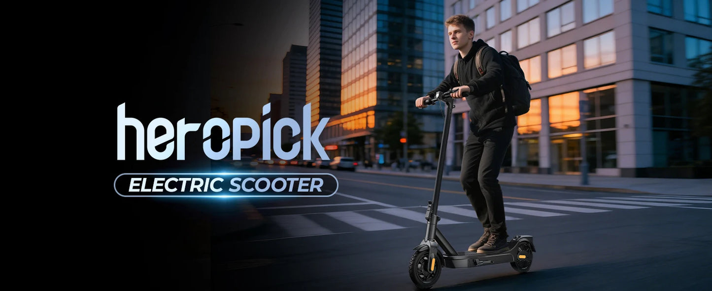 E8-10 Foldable Electric Scooter for Adults | 20 MPH & 40-Mile Range |1000W Peak | Kids Rider