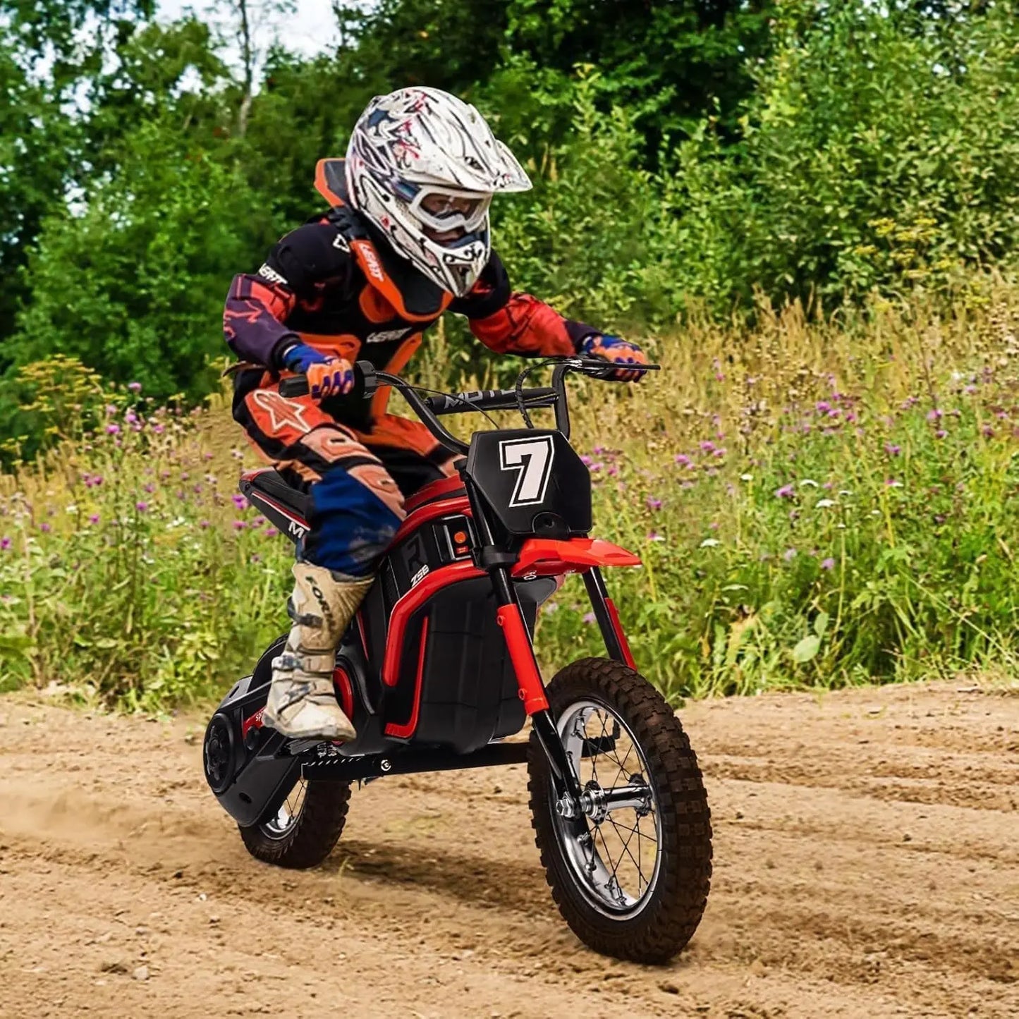 Ride On Motorcycle for Kids | 24V 350W High Speed Kids Electric Dirt Bike | Kids Rider