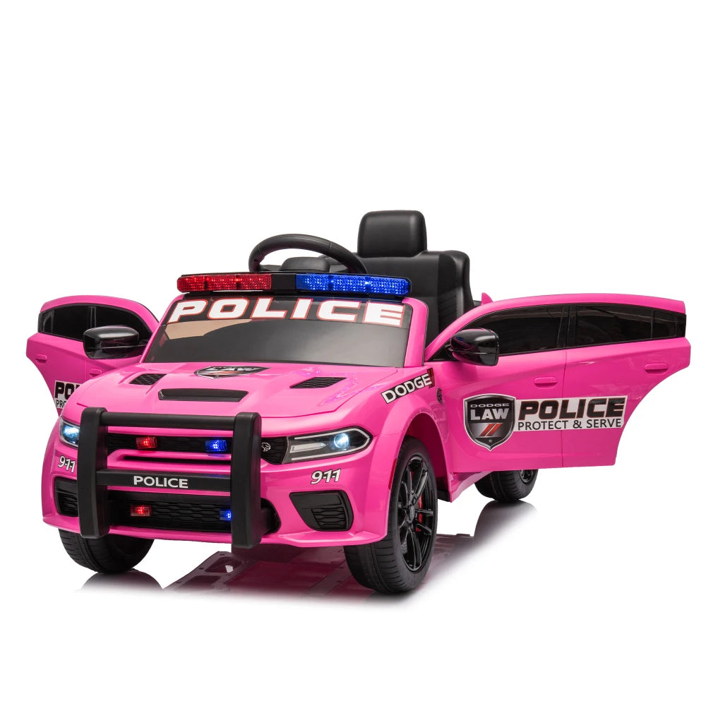 🚔 Dodge Charger 12V Kids Ride-On Police Car w/ Remote & Lights