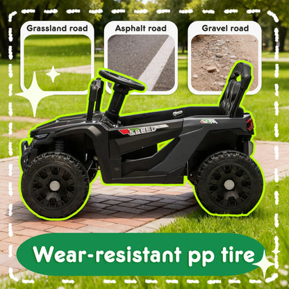 12V Electric UTV Ride-On Car | 2-Seater, Bluetooth & Remote | Kids Rider