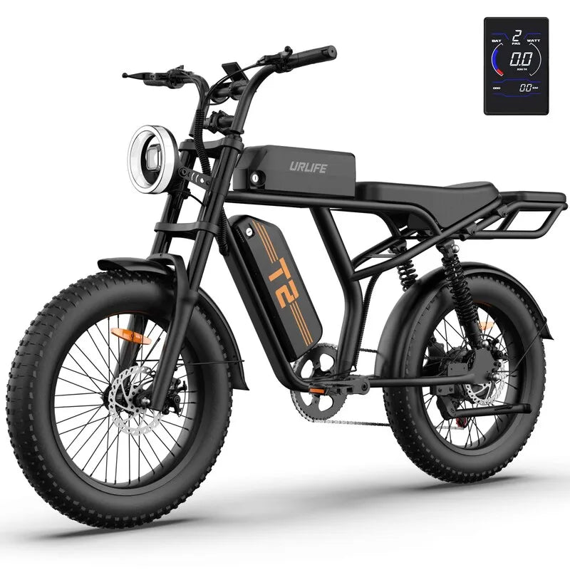 48V 1500W Electric Bike 28MPH 100-Mile Range Fat Tire | Free Shipping