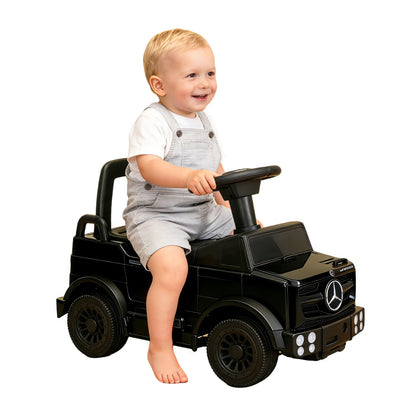 Mercedes-Benz Unimog Kids Push Car Ride-On Toy with Anti-Slip Wheels & Bumper Guards for Safety