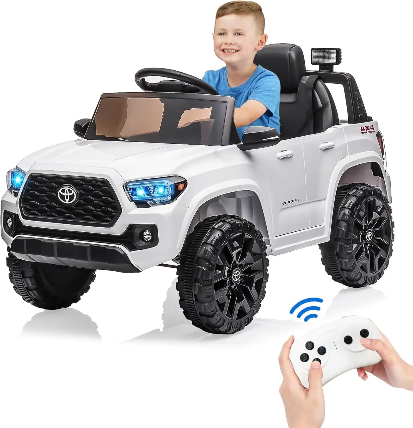 12V Toyota Kids Ride-On Truck w/ Remote, LED & 3 Speeds