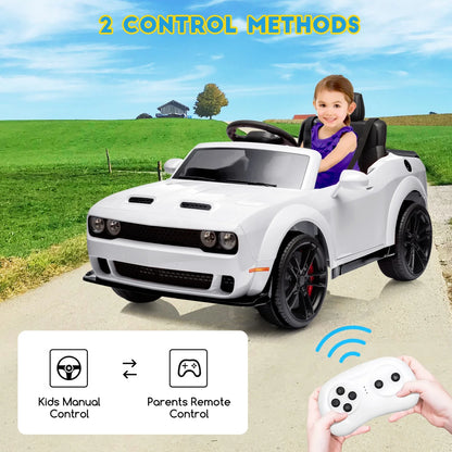 12V Kids Electric Ride-On Police Car with Remote & LED | Kids Rider(Recommended Age - 3-6 Years)