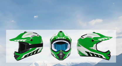 DOT Certified Kids Motocross Helmet for ATV, UTV & Dirt Bike | Kids Rider (3-14 Years)