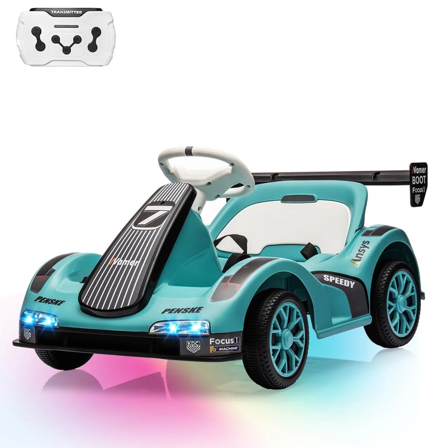 6V Kids Electric Drift Kart with Remote & LED Lights | Kids Rider(Age : 3-6)