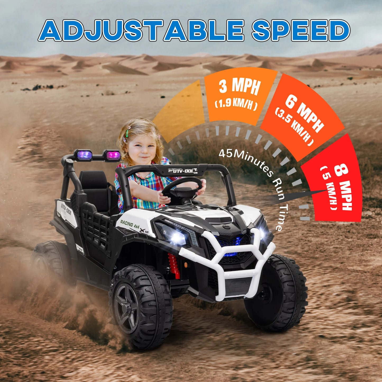 24V Electric Ride-On Car | 2 Seater with Parent Remote | Kids Rider
