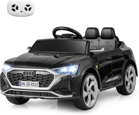 Licensed Audi SQ8 Ride on Car, Battery Powered Electric Vehicle for with Remote Control, Adjustable Music, LED Lights, Suspension