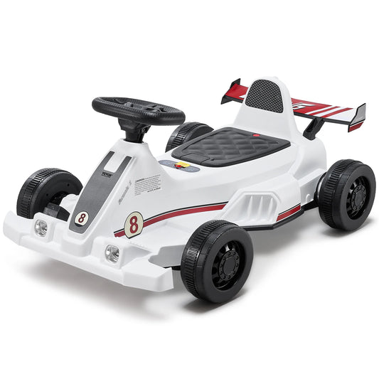 6V Electric Pedal Go Kart for Kids Ages 2–6 | LED Lights | Kids Rider