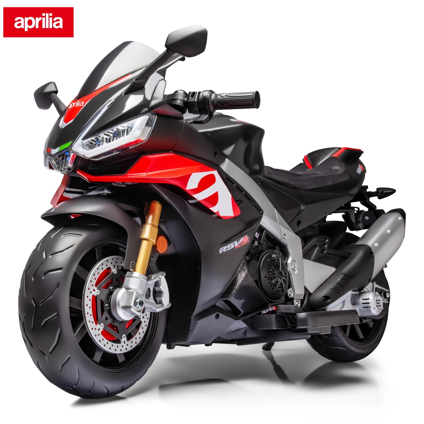 Aprilia Licensed 24V Kids Ride on Motorcycle w/LED Lights (Age: 4 to 12Y)
