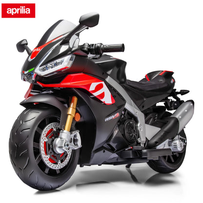 Aprilia Licensed 24V Kids Ride on Motorcycle w/LED Lights (Age: 4 to 12Y)