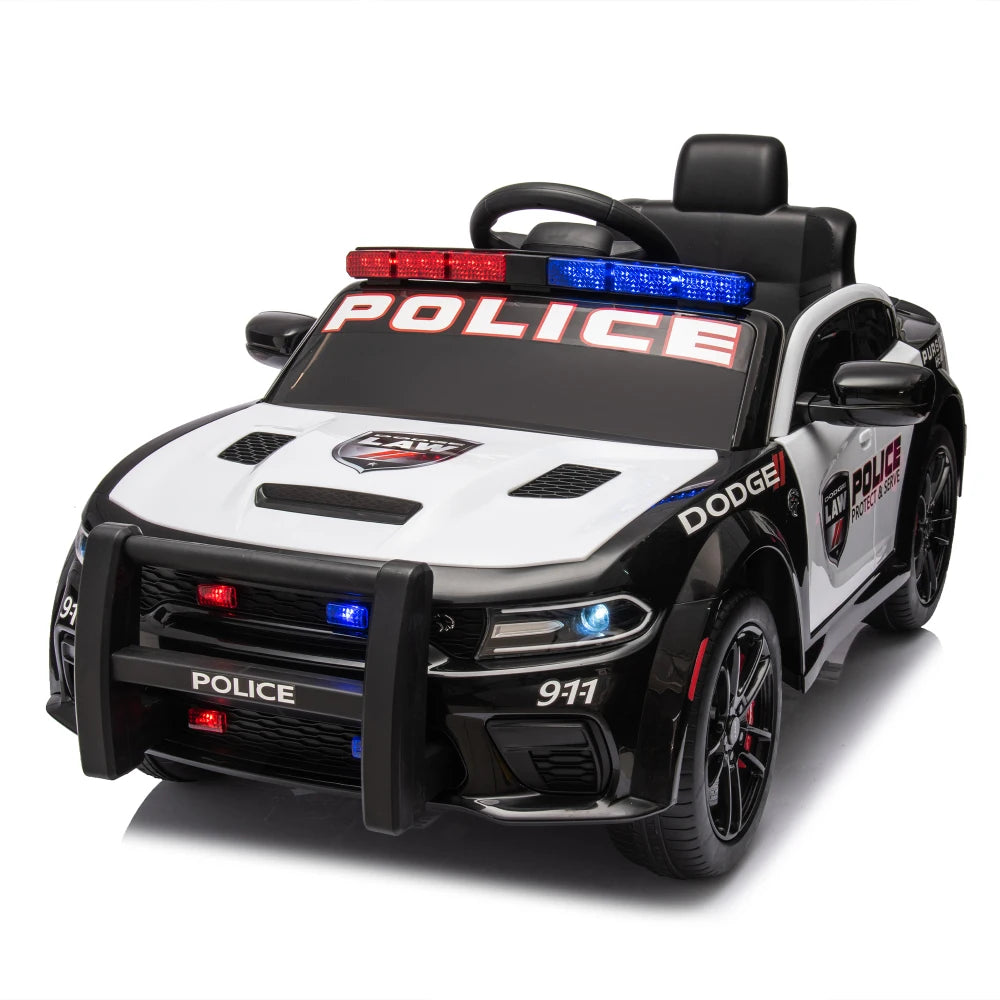 🚔 Dodge Charger 12V Kids Ride-On Police Car w/ Remote & Lights