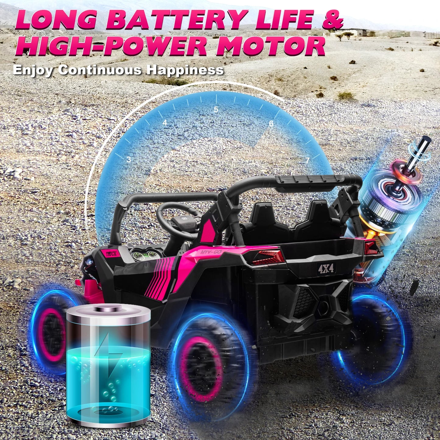 24V Kids Ride-On UTV | 800W 4WD, 2 Seater & Remote Control | Kids Rider