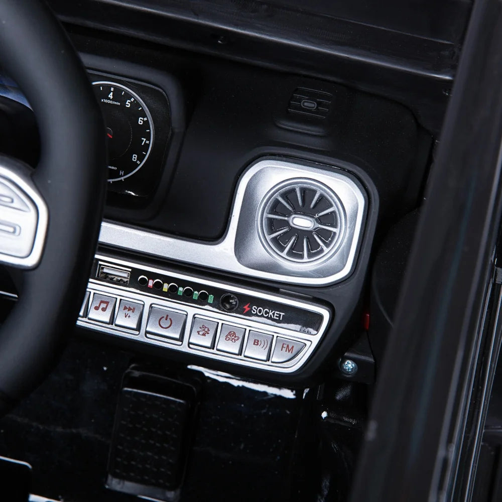 12V Mercedes-AMG White Kids Ride-On Car w/ Remote & Suspension