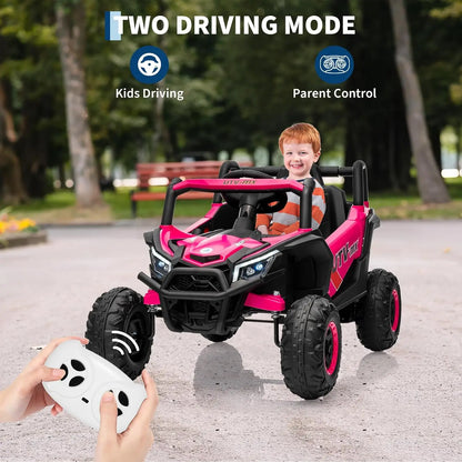 12V Electric Ride-On UTV Truck | Parent Remote & Music | 75 LBS Capacity for Boys and Girls