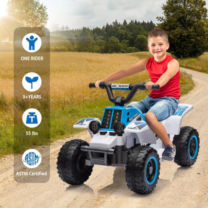 6V Kids Ride-On ATV w/ Forward & Reverse | Rechargeable Battery-Powered Toy Car(Ages 3 +)