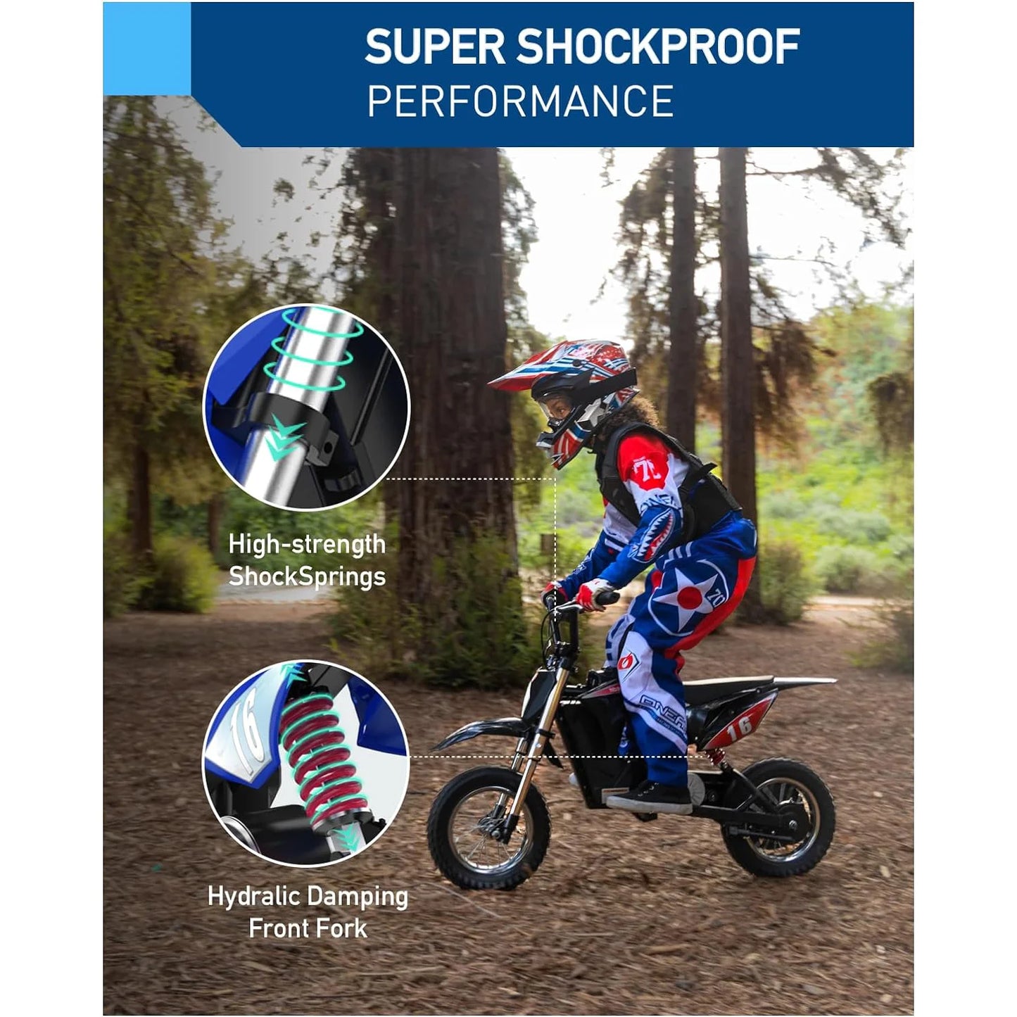 Hiboy 36V 300W Electric Dirt Bike for Kids | 15.5 MPH | Kids Rider
