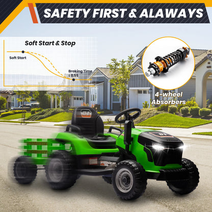 24V Kids Ride-On Tractor | 2 Seater with Parent Remote | Kids Rider
