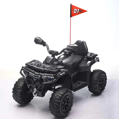 24V Kids Ride-On ATV w/ Bluetooth, Lights & Music | Rugged Off-Road Drive