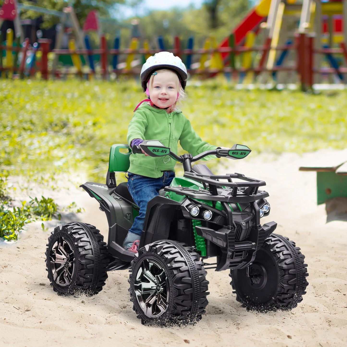 12V Kids Ride-On ATV Quad 4-Wheeler with Real Lights & Music | Kids Rider