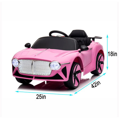 12V Kids Ride-On Car w/ Remote & PU Seat | 1-Seater
