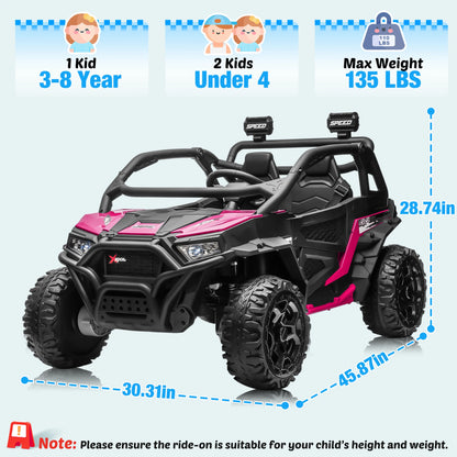 XXL 24V 4WD Off-Road Kids Ride-On UTV W/ Parent Control (70-90 Mins Ride Time)