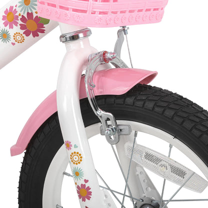 JOYSTAR Little Daisy Kids Bike for Girls & Boys | Doll Seat & Streamers | Ages 2–7 | Kids Rider