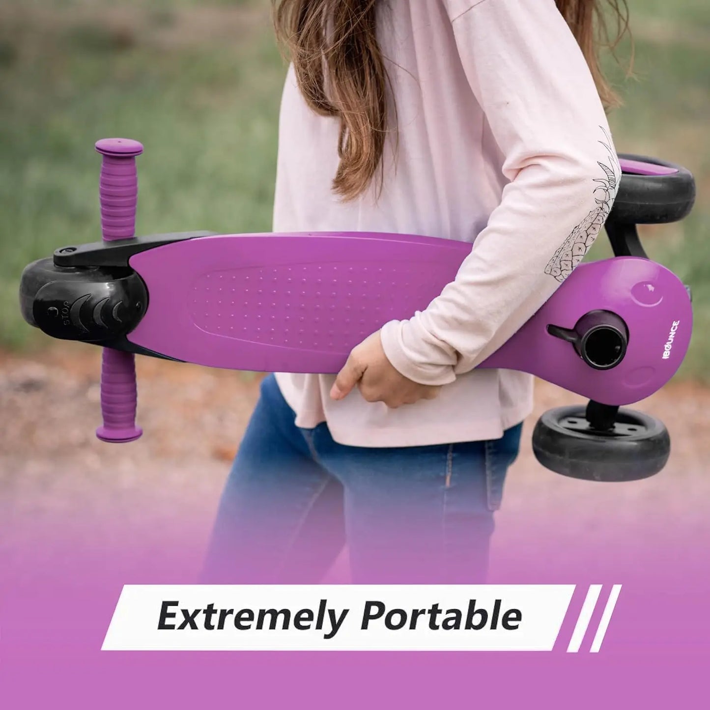 New-Bounce Scooters for Toddlers - 3 Wheel Scooter for Kids with Adjustable Handlebar | Perfect for Children and Toddler(for Ages: 3-10)